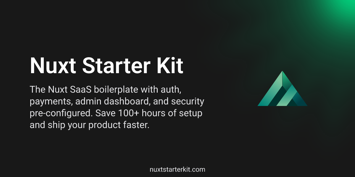 Nuxt Starter Kit screenshot 1